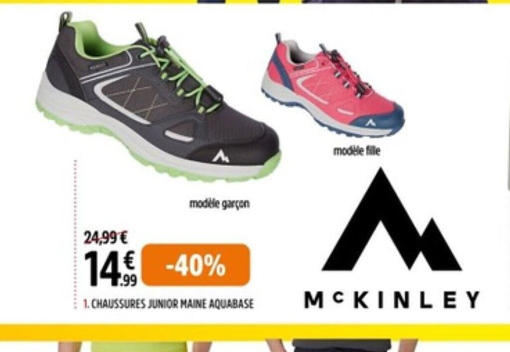 Promo CHAUSSURES JUNIOR MAINE AQUABASE chez Intersport