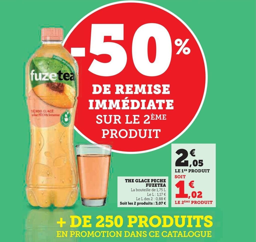 Hyper U THE GLACE PECHE FUZETEA offre