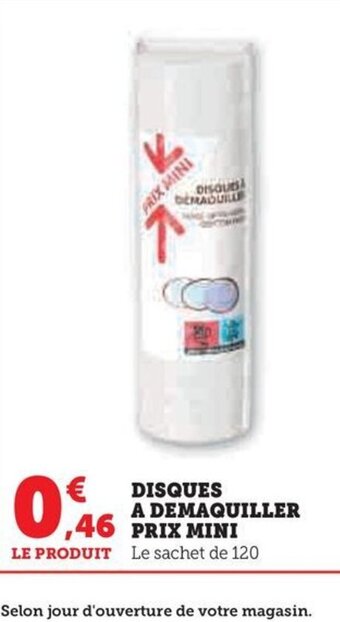 Hyper U DEMAQUILLER PRIX MINI offre