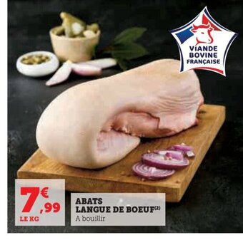 Hyper U ABATS LANGUE DE BOEUF offre