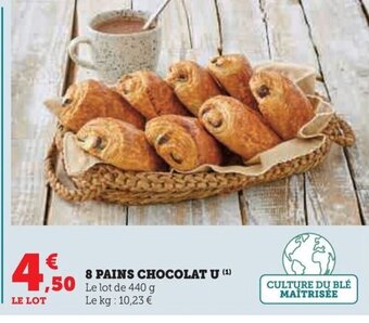 Hyper U 8 PAINS CHOCOLAT U offre