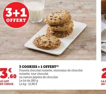 Hyper U 3 COOKIES + 1 OFFERT offre
