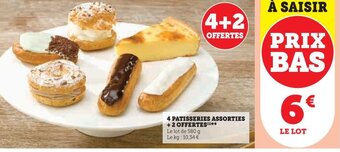 Hyper U 4 PATISSERIES ASSORTIES offre