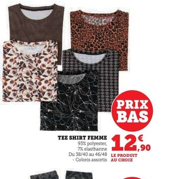 Hyper U TEE SHIRT FEMME offre