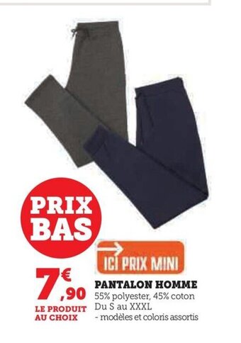 Hyper U PANTALON HOMME offre