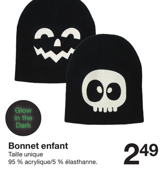 Zeeman Bonnet enfant offre