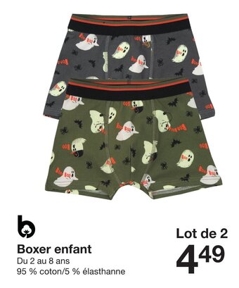 Zeeman Boxer enfant offre