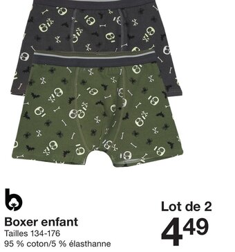 Zeeman Boxer enfant offre