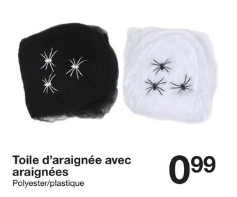 Zeeman Toile d'araignée avec araignées offre