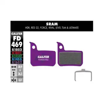 Decathlon Plaquette de frein g1652 noir offre