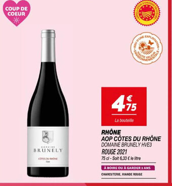Netto RHÔNE AOP CÔTES DU RHÔNE offre