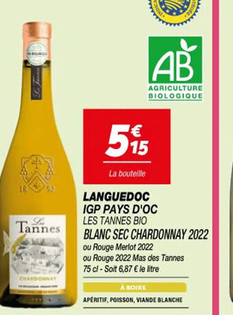Netto LANGUEDOC IGP PAYS D'OC offre