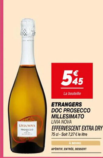 Netto ETRANGERS DOC PROSECCO MILLESIMATO LIVIA NOVA offre