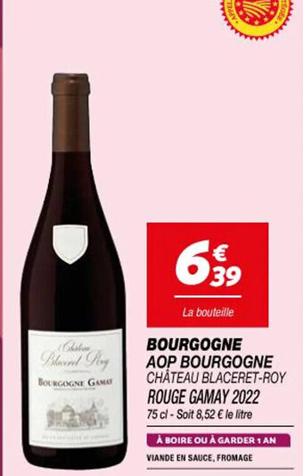 BOURGOGNE AOP BOURGOGNE CHÂTEAU BLACERET-ROY ROUGE GAMAY 2022