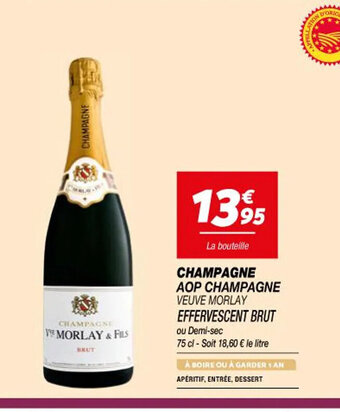 CHAMPAGNE AOP CHAMPAGNE VEUVE MORLAY EFFERVESCENT BRUT