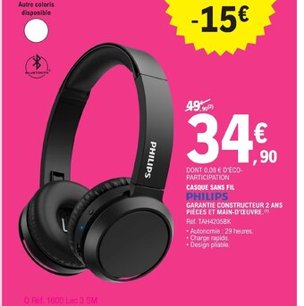E.Leclerc CASQUE SANS FIL offre