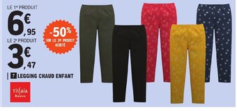 E.Leclerc 7 LEGGING CHAUD ENFANT offre