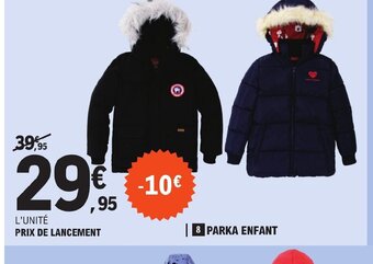 E.Leclerc 8 PARKA ENFANT offre