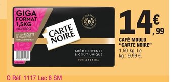 E.Leclerc CAFÉ MOULU CARTE NOIRE offre