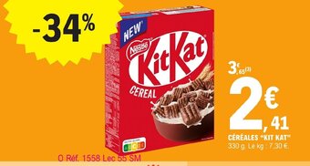 E.Leclerc CÉRÉALES KIT KAT offre