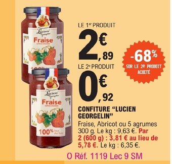 E.Leclerc CONFITURE LUCIEN GEORGELIN offre