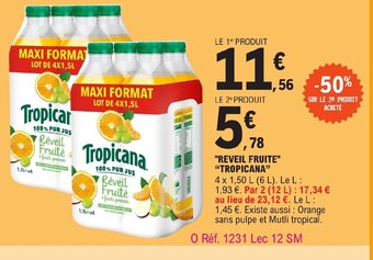 E.Leclerc REVEIL FRUITE TROPICANA" offre