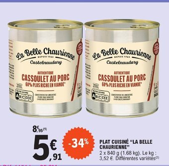 E.Leclerc PLAT CUISINÉ LA BELLE CHAURIENNE offre