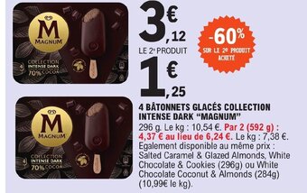4 BÂTONNETS GLACÉS COLLECTION INTENSE DARK MAGNUM