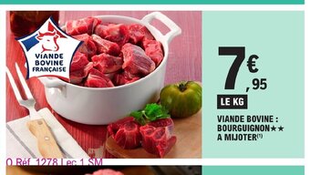 E.Leclerc VIANDE BOVINE BOURGUIGNON A MIJOTER offre