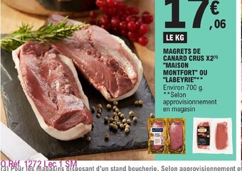 E.Leclerc MAGRETS DE CANARD CRUS X2 MAISON offre