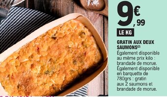 E.Leclerc GRATIN AUX DEUX SAUMONS offre