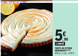 E.Leclerc TARTE AU CITRON MERINGUÉE offre