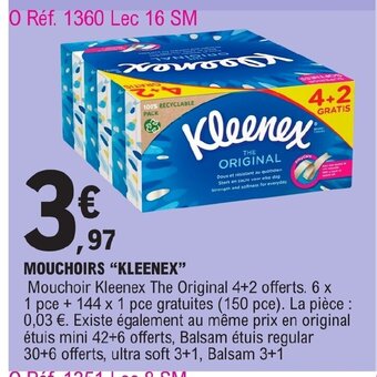 E.Leclerc MOUCHOIRS KLEENEX offre