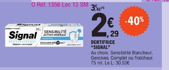 E.Leclerc DENTIFRICE SIGNAL offre