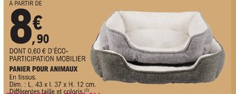 E.Leclerc PANIER POUR ANIMAUX offre
