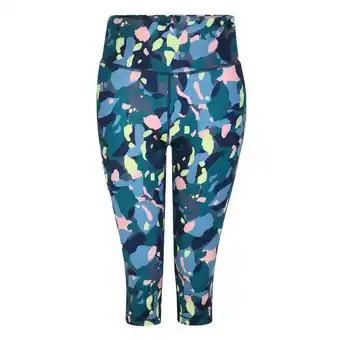 Decathlon Legging influential 3/4 femme (bleu sarcelle) offre