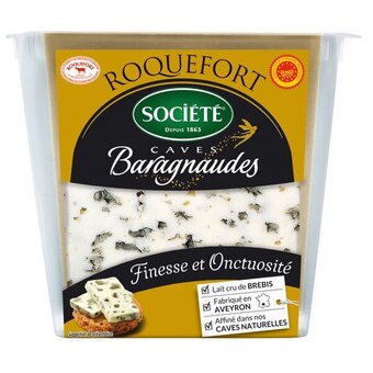 Carrefour Société roquefort a.o.p. caves baragnaudes offre