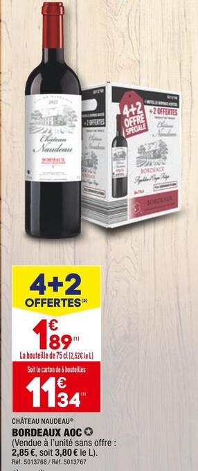 ChĂąteau naudeau bordeaux aoc