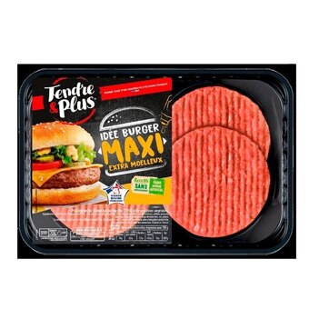 Carrefour Tendre et plus 4 hachés maxi burger tendre et plus offre