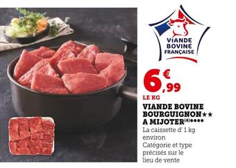 Super U Viande bovine bourguignon a mijoter offre