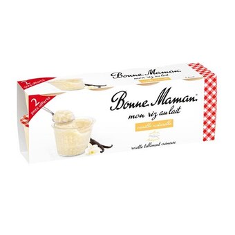 Carrefour Bonne maman riz au lait saveur vanille offre