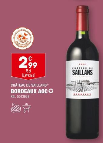 ALDI Château de saillans bordeaux aoc offre