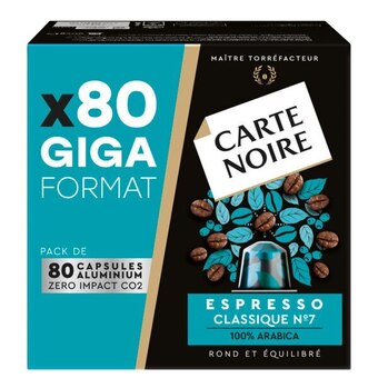 Carrefour Carte noire capsules de café giga format offre