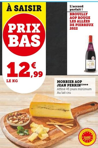Super U Jean perrin morbier aop offre