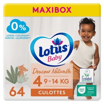 Carrefour Lotus couches culottes bébé maxibox offre