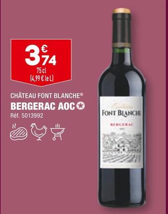 ALDI Château font blanche bergerac aoc offre