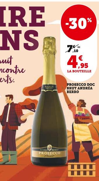U Express Andréa berro prosecco doc brut offre