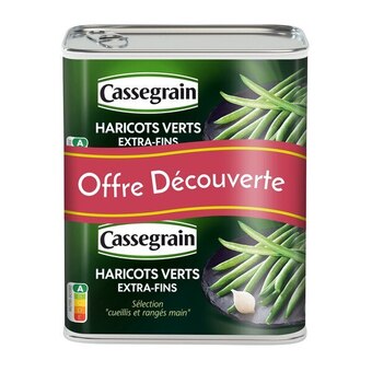 Carrefour Cassegrain haricots verts extra-fins offre découverte offre