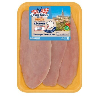 Carrefour Douce france escalope de dinde extra fine offre