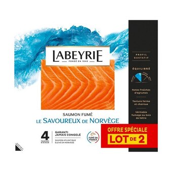 Carrefour Labeyrie saumon fumé le norvège offre spéciale offre